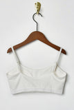 BG1003 OFF WHITE Mesh Band Bralette Back Flat