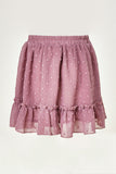 G11075-MAUVE Dobby Ruffle Skirt Back