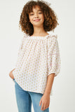 Printed Puff Sleeve Top