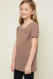 V-Neck Stripe Tee