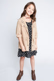 G3225 BEIGE Cargo Jacket Full Body