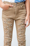 G3377 TAUPE High Waist Denim Alternate Angle