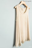 G3435 Stone Girls Acid Wash Tank Dress Front Flat