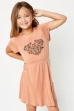 G3773 Sunset Vintage Washed Embroidered Dress Pose