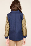 G3867 NAVY Bomber Jacket Back