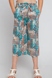 G4197 MINT Paisley Print Culottes Front