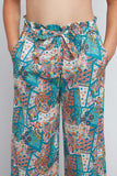 G4197 MINT Paisley Print Culottes Front Detail