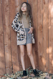 Leopard Knit Cardigan