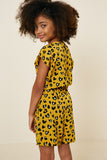 G4572-MUSTARD Leopard Pocket Romper Back