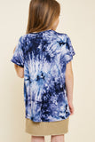 G4602-BERRY Criss-Cross Tie Dye T-Shirt Back