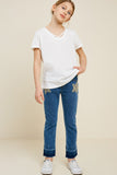 G5286-OFF WHITE Criss Cross T-Shirt Full Body