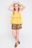 G5416 HONEY Ruffle Tank Full Body