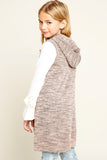 G5525 Blush Girls Long Sleevless Zip Up Hoodie Back