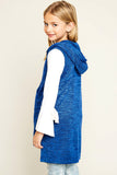 G5525 ROYAL BLUE Sleeveless Zip-Up Vest Back