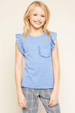 Ruffled Pocket T-Shirt