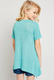 Raw Edge Tunic Tee