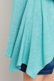 G5817 Mint Girls Raw Edge Tunic Tee Detail