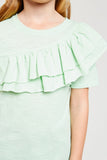 Asymmetrical Ruffle T-Shirt