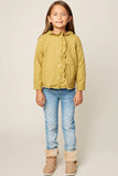 G6099 MUSTARD Candy Poplin Jacket Alternate Angle