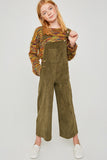 Wide-Leg Corduroy Overall