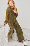 Wide-Leg Corduroy Overall