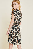 G7214-LEOPARD Leopard Mini French Terry Dress Back