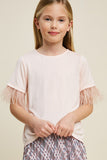 Feather Sleeve T-Shirt