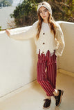 Stripe Drawstring Pants