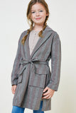 Herringbone Stripe Trench Coat