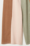 G9244-MAUVE Ribbed Colorblock Jumper Front Detail