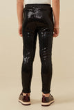 Girls Sequin Stretch Leggings Back