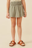 Chunky Smocked Waist Skort