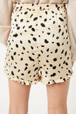 GY1010-IVORY Polka-Dot Ruffle Shorts Back