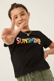 Sunshine Flocked T Shirt