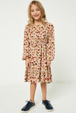 Floral Button Down Long Sleeve Dress