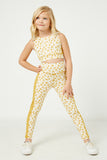 GY2658 Honey Girls Floral Print Active Leggings Full Body