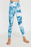 GY2913 Blue Girls Tie Dye Print Active Leggings Front