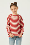 Waffle Long Sleeve Knit Top