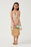 Romantic Floral Sleeveless Tank Dress