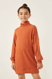 Cable Knit Turtle Neck Tunic