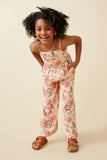 Romantic Floral Smocked Wide Leg Jumpsuit