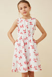 Floral Print Ruffled Tank Dress