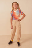 Girls Tencel Cargo Parachute Jogger Full Body