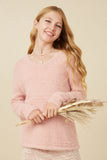 Mohair V Neck Sweater Top