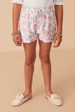 Soft Floral Tassel Detail Shorts