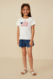 GY8639 Off White Girls Heart Flag Graphic Tee Detail