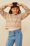 Multicolor Loose Knit Relaxed Top