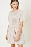 Women's Pleated Tunic Dress