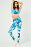 Womens Tie Dye Print Sports Bra