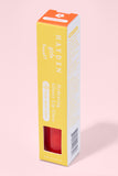 LPG001 Coral Berry Hayden Girls Beauty Hydrating Glossy Lip Gloss Angled Shot